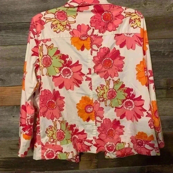 Westbound Women’s Floral Blazer Jacket Size L EUC - Picture 2 of 4